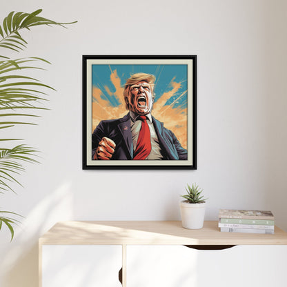 Trump Unleashed Matte Canvas, Black Frame