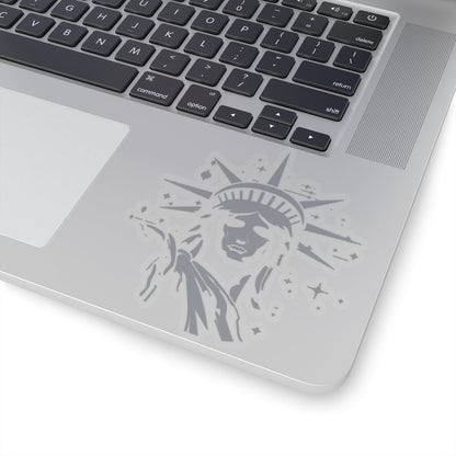 Lady Liberty Sticker - Light Grey Blue - Kiss-Cut Stickers