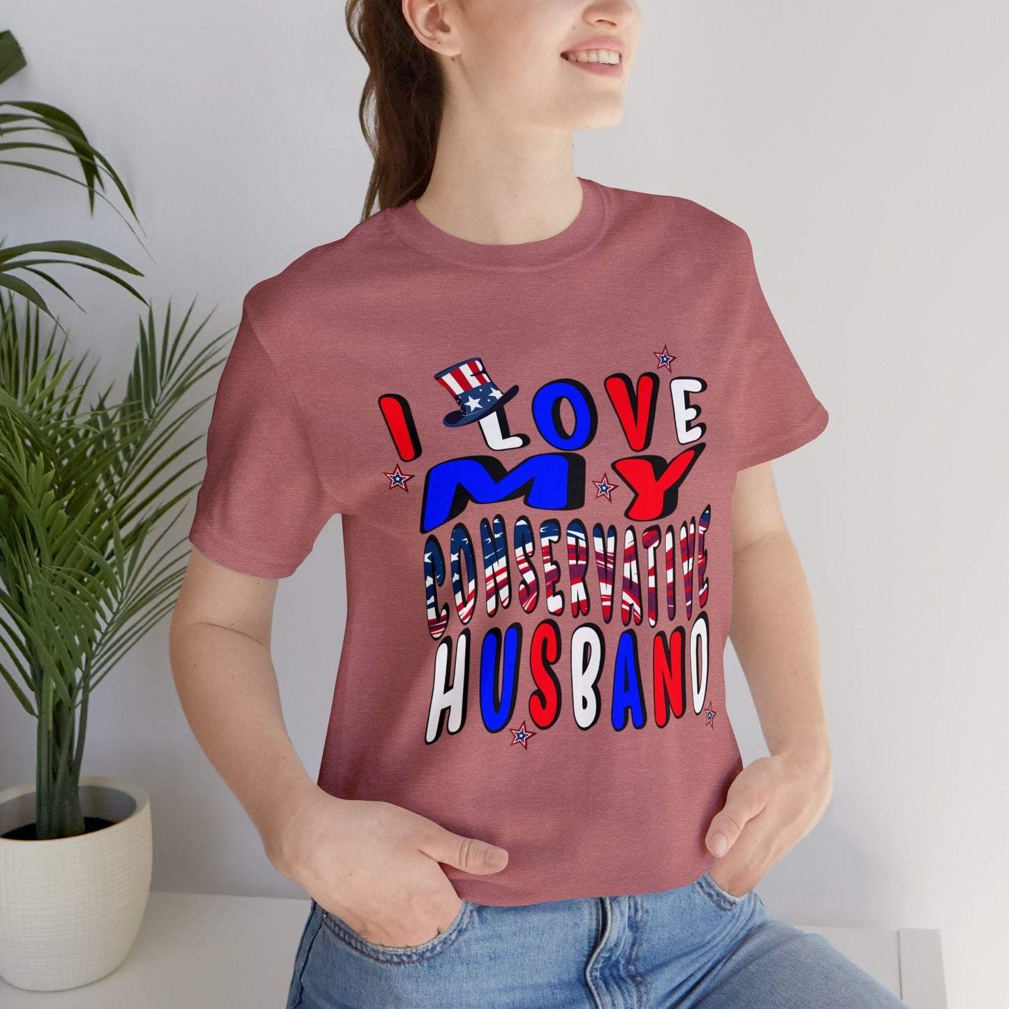 I Love My Conservative Husband T-Shirt