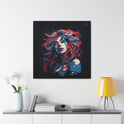 American Woman Framed Canvas Gallery Wraps