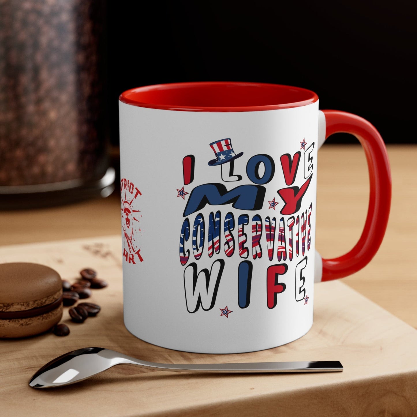 I Love My Conservative Wife Accent Coffee Mug 11oz