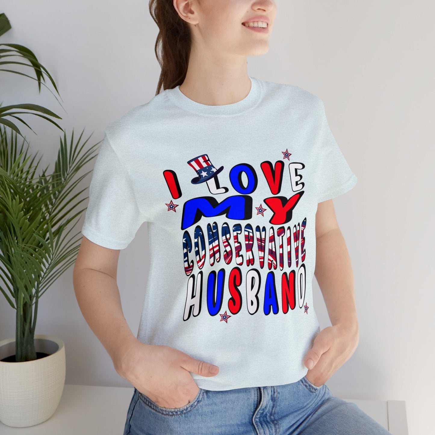 I Love My Conservative Husband T-Shirt