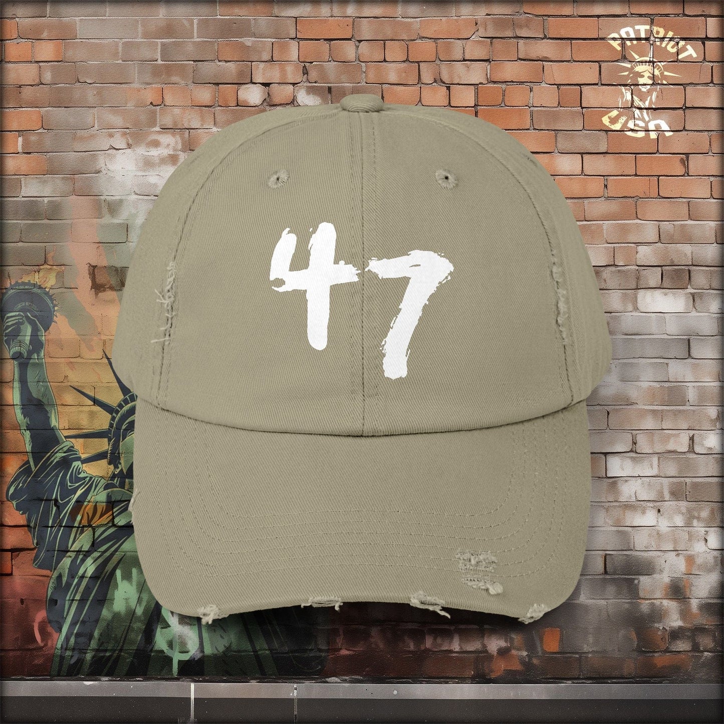 47 Distressed Cap