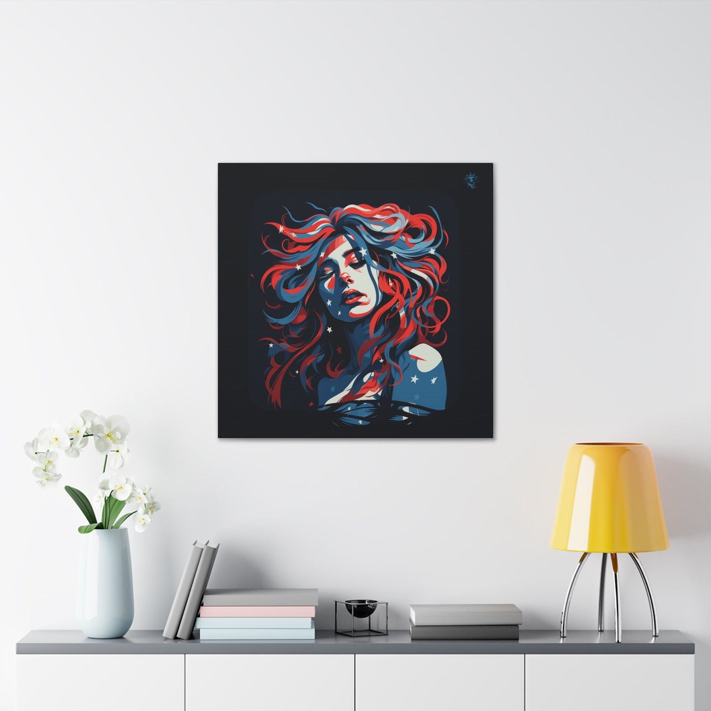 American Woman Framed Canvas Gallery Wraps