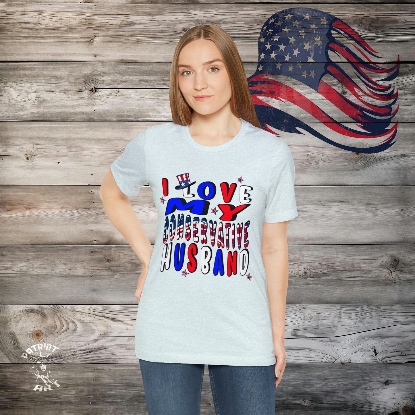 I Love My Conservative Husband T-Shirt