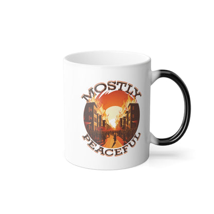 The Mostly Peaceful Color Morphing Mug 11oz