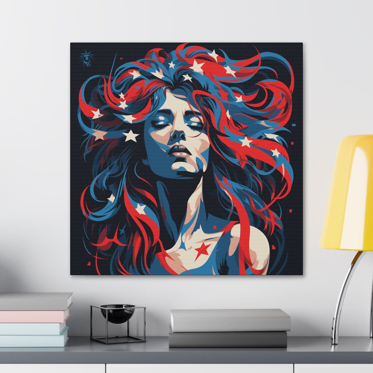 American Woman Framed Canvas Gallery Wraps