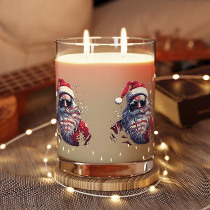 Patriotic Santa Premium Scented Candle - Full Glass, 11oz