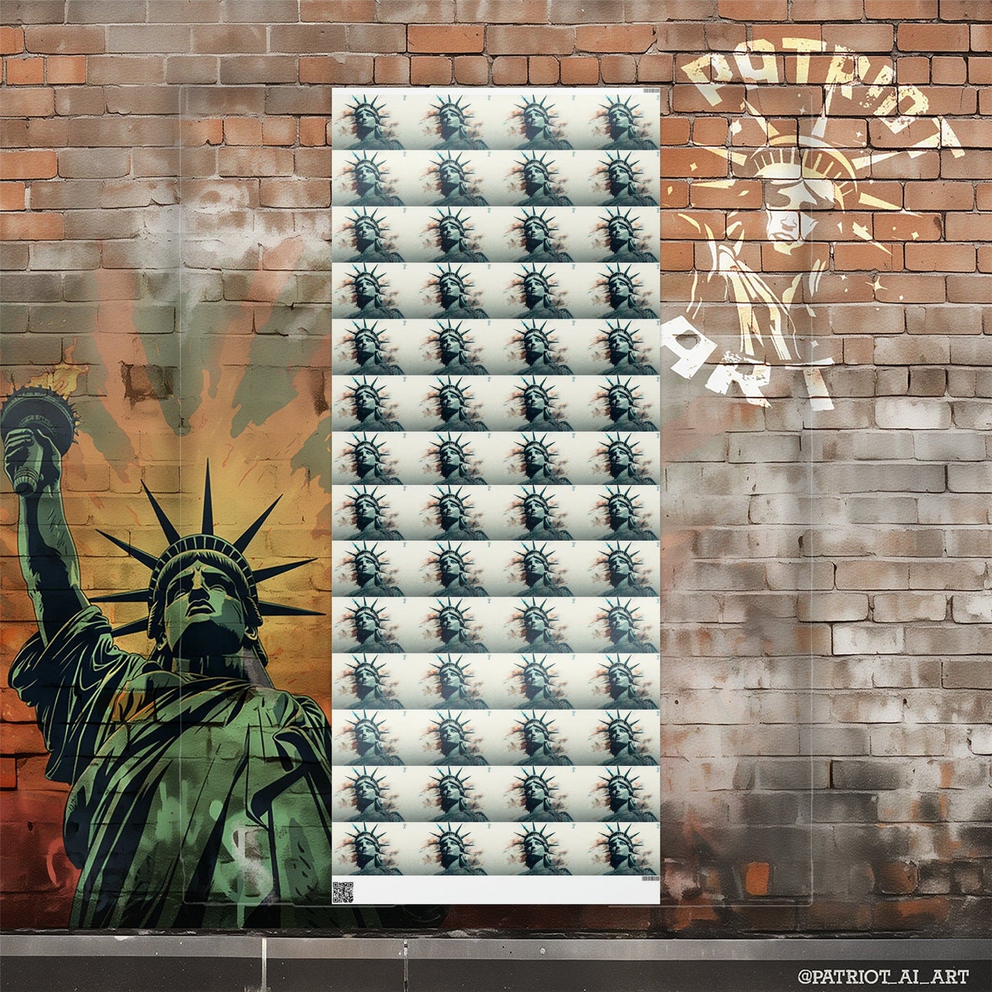 Lady Liberty's Close Up Wrapping Paper