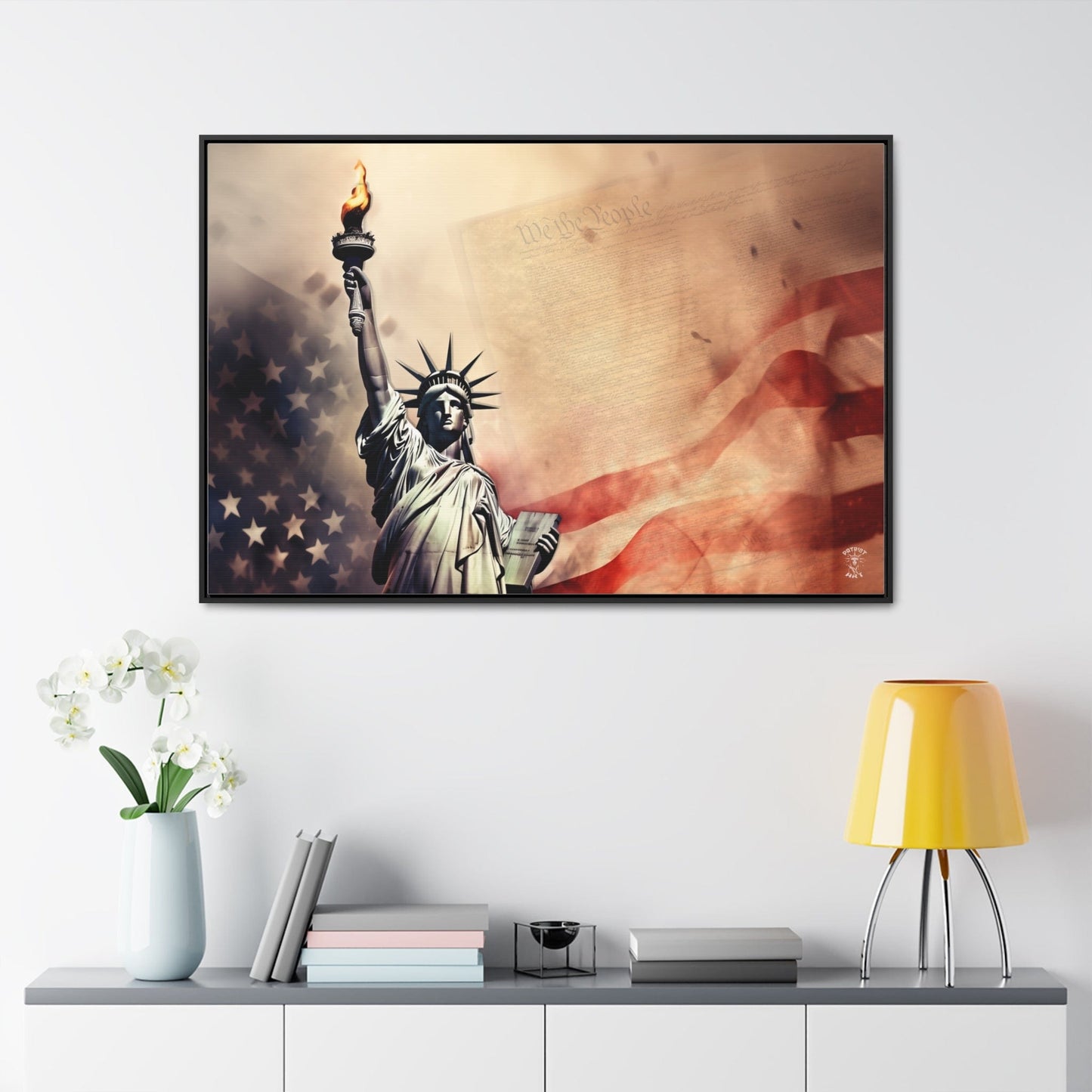 We the People Framed Gallery Canvas Wrap