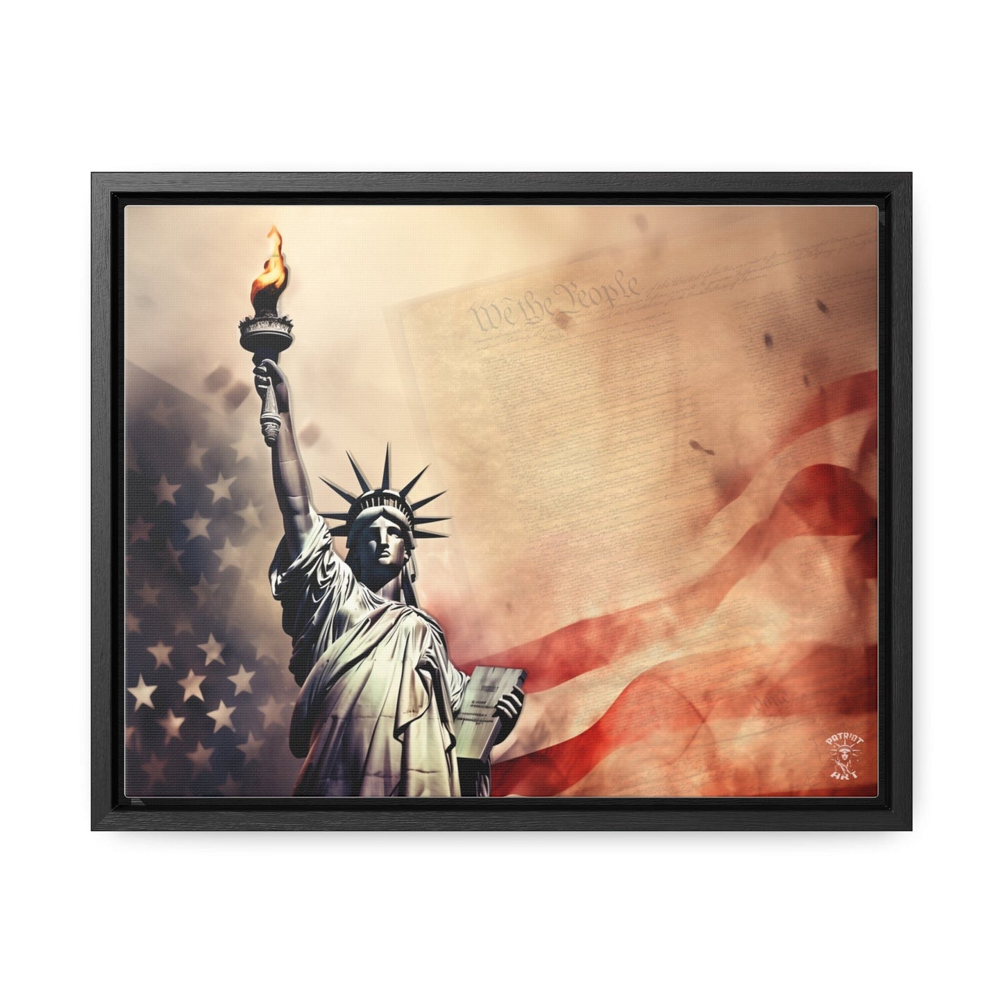 We the People Framed Gallery Canvas Wrap