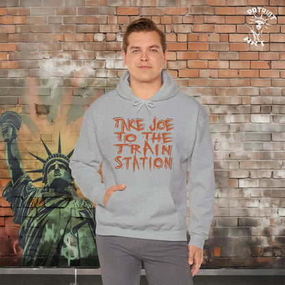 Trump Takes Joe to the "Train Station" Hoodie