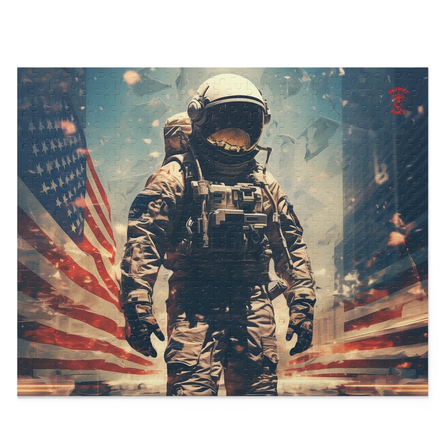 Astronaut in the City Puzzle (120, 252, 500-Piece)