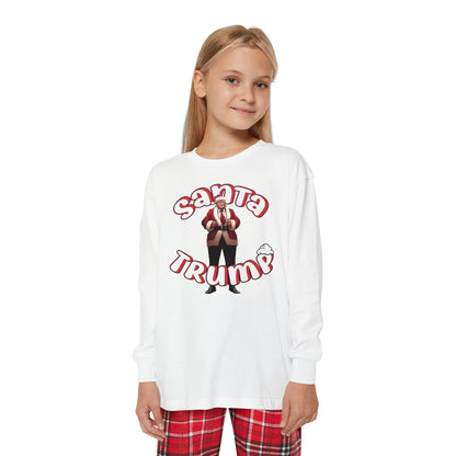 Santa Trump Youth Long Sleeve PJ Set