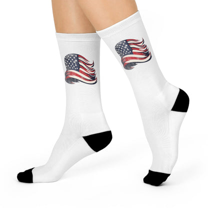 American Flag Cushioned Crew Socks