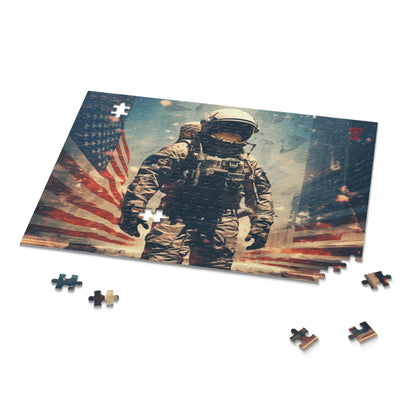 Astronaut in the City Puzzle (120, 252, 500-Piece)