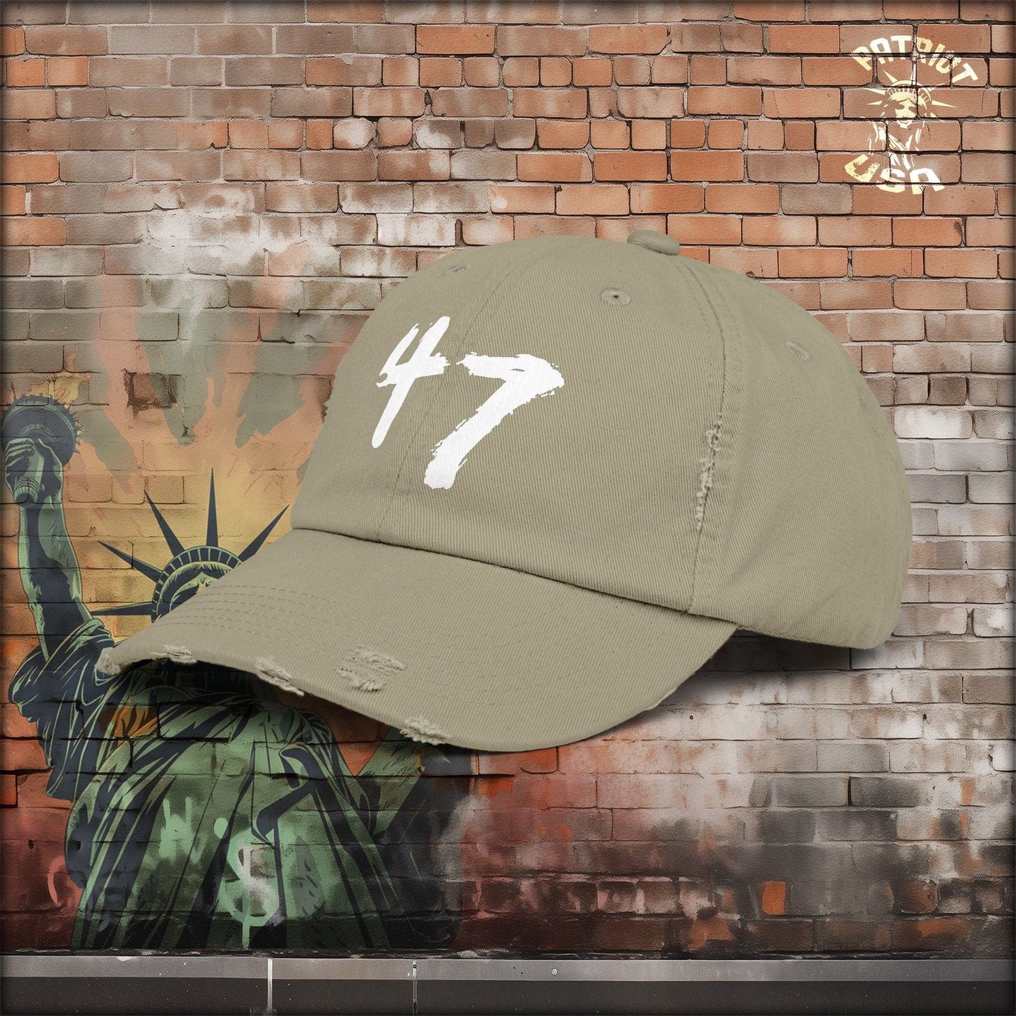 47 Distressed Cap