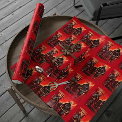 Firefighter Wrapping Paper