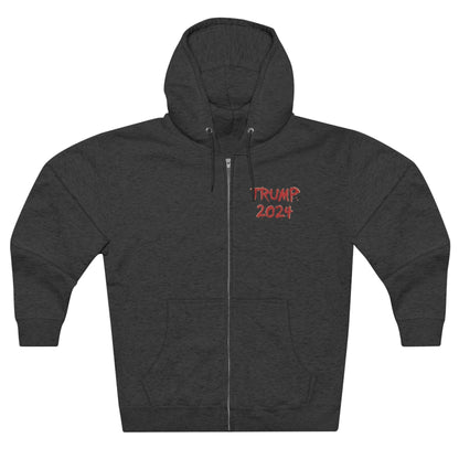 Trump 2024 Full-Zip Hoodie