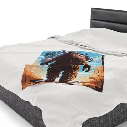 Big Foot Velveteen Plush Blanket - Various Sizes