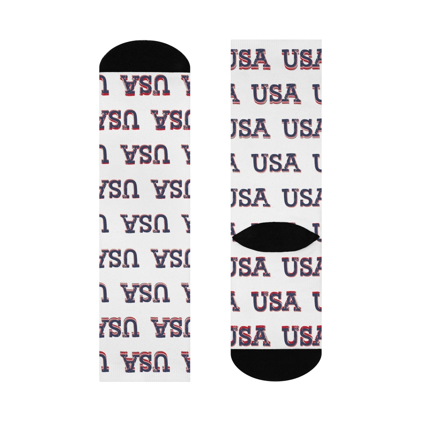 USA Logo Cushioned Crew Socks