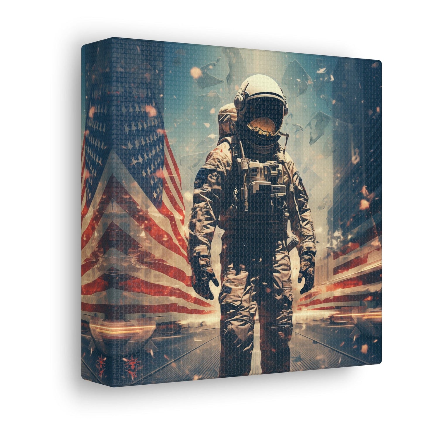 Astronaut in the City Canvas Gallery Wraps