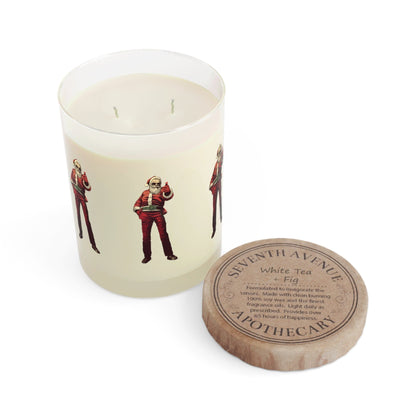 Santa Thumbs Up Scented Candle - Full Glass, 11oz