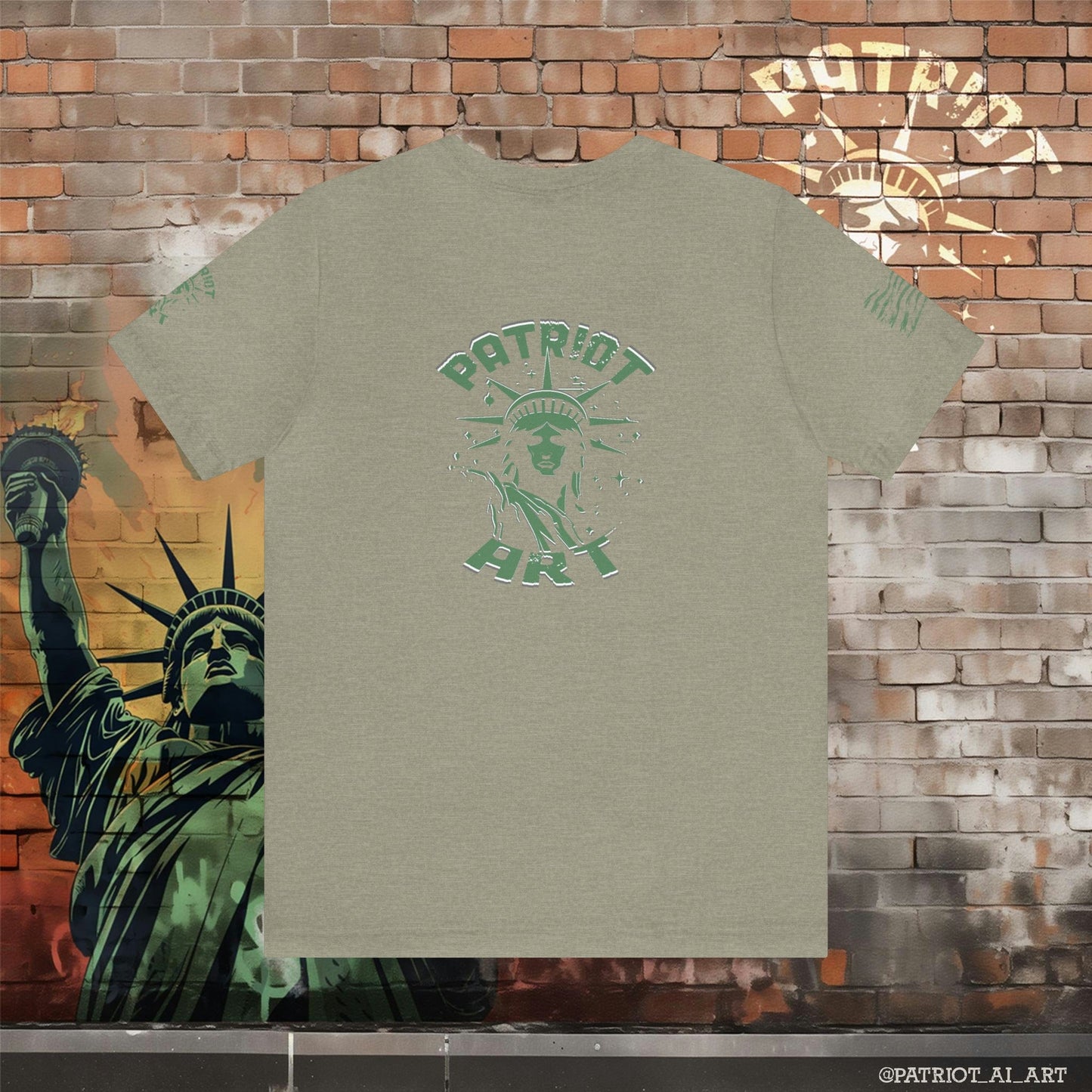 Patriot Art Army Green Stacked Logo T-Shirt