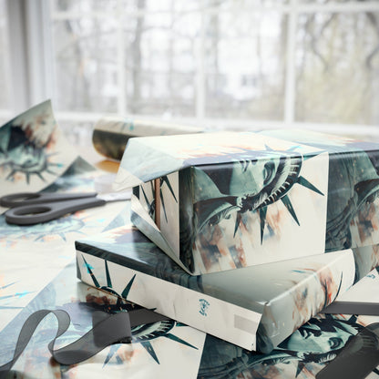 Lady Liberty's Close Up Wrapping Paper