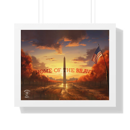 Home of the Brave Framed Poster