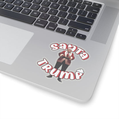 Santa Trump Kiss-Cut Stickers