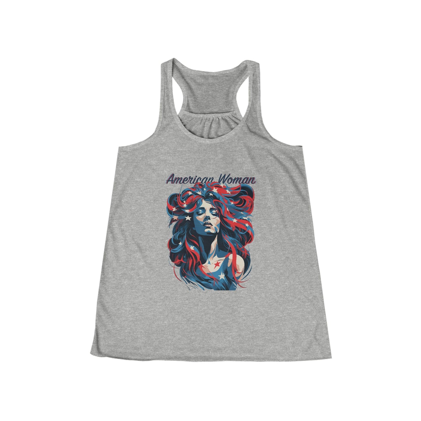 American Women Flowy Racerback Tank