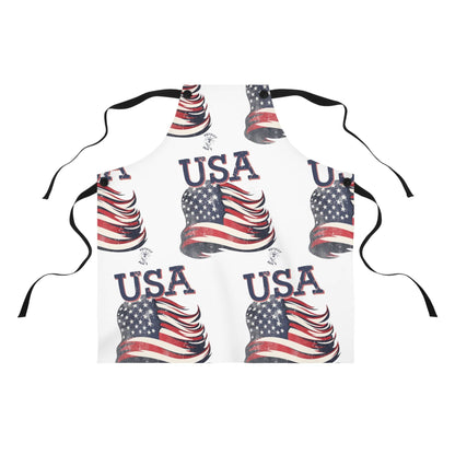 USA Distressed American Flag Apron