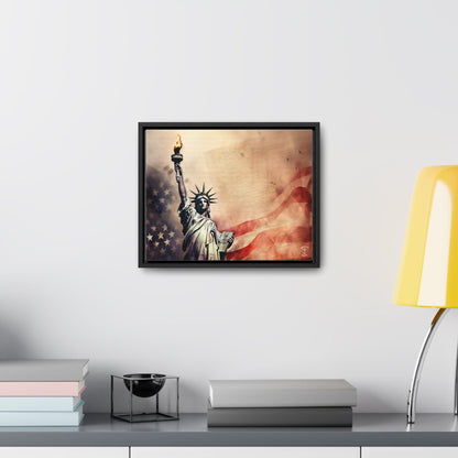 We the People Framed Gallery Canvas Wrap