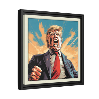 Trump Unleashed Matte Canvas, Black Frame