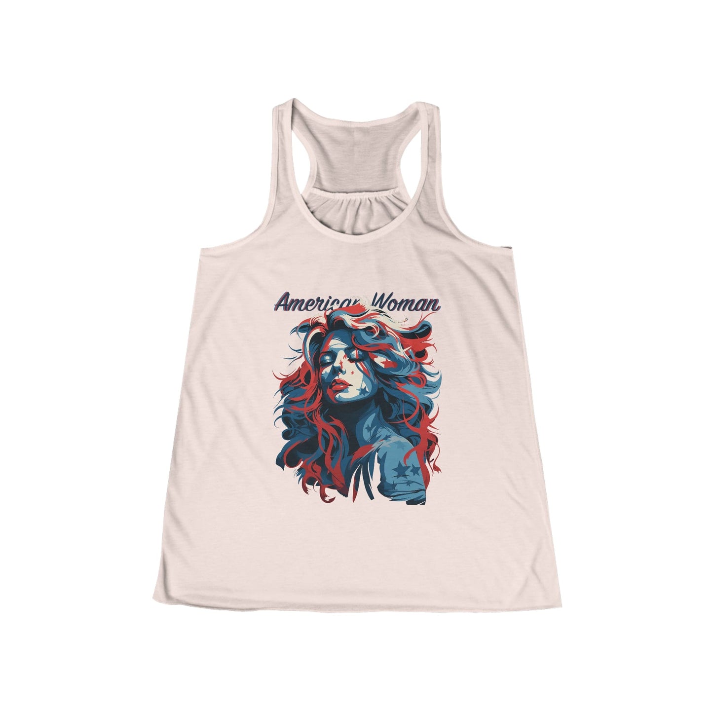 American Women Flowy Racerback Tank Top