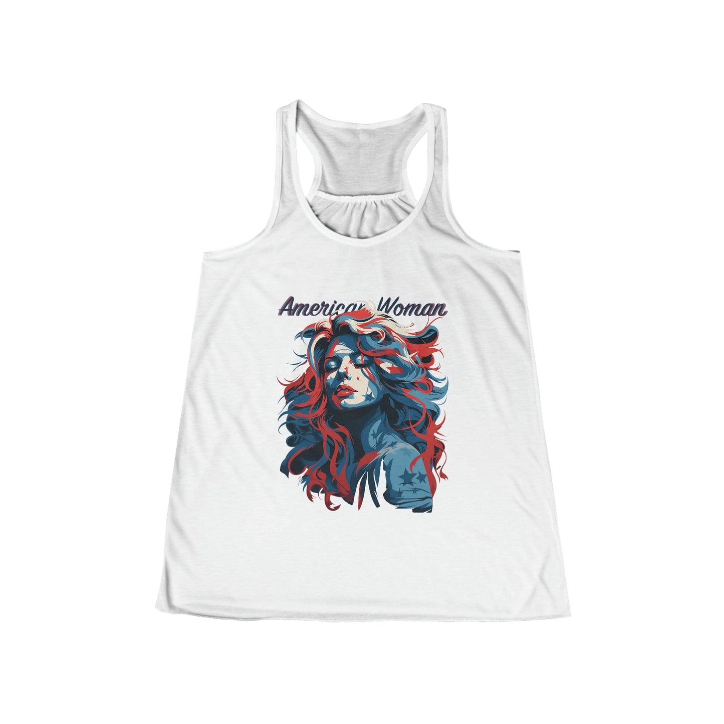 American Women Flowy Racerback Tank Top