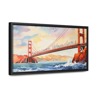 Golden Gate Bridge Framed Gallery Canvas Wraps