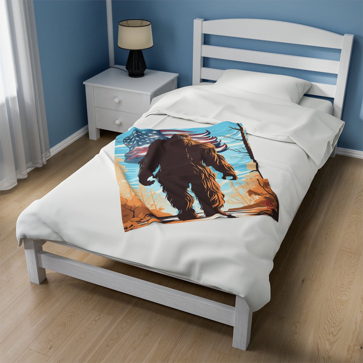 Big Foot Velveteen Plush Blanket - Various Sizes