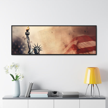 We the People Framed Gallery Canvas Wrap