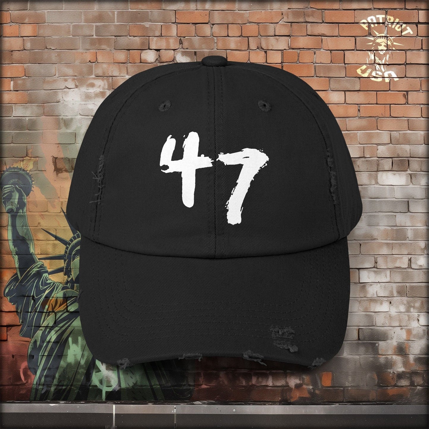 47 Distressed Cap