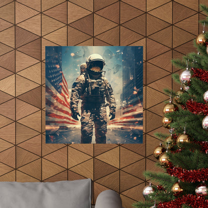 Astronaut In The City Poster