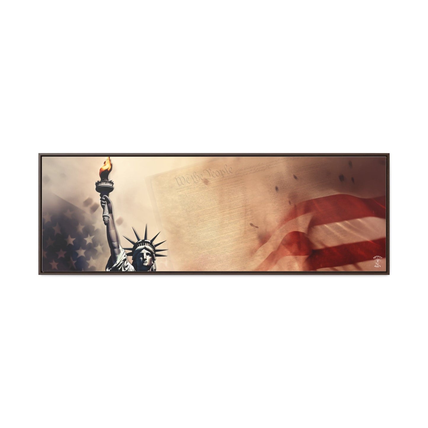 We the People Framed Gallery Canvas Wrap