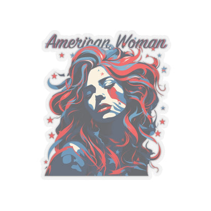 American Woman Sticker - Kiss-Cut Stickers