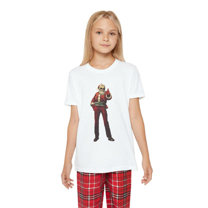 Santa Thumbs Up Youth Short Sleeve PJ Set