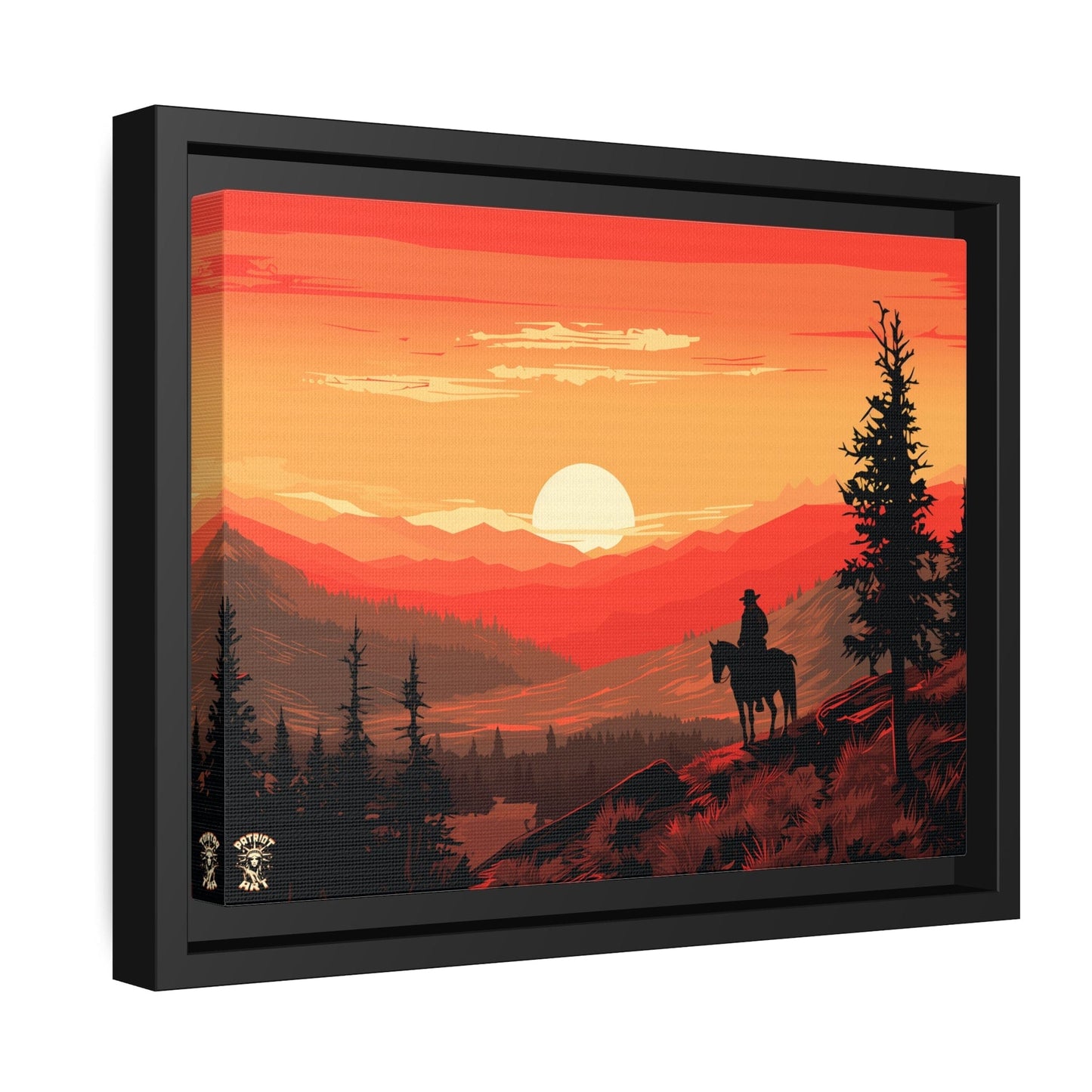 The Lone Ranger Matte Canvas, Black Frame