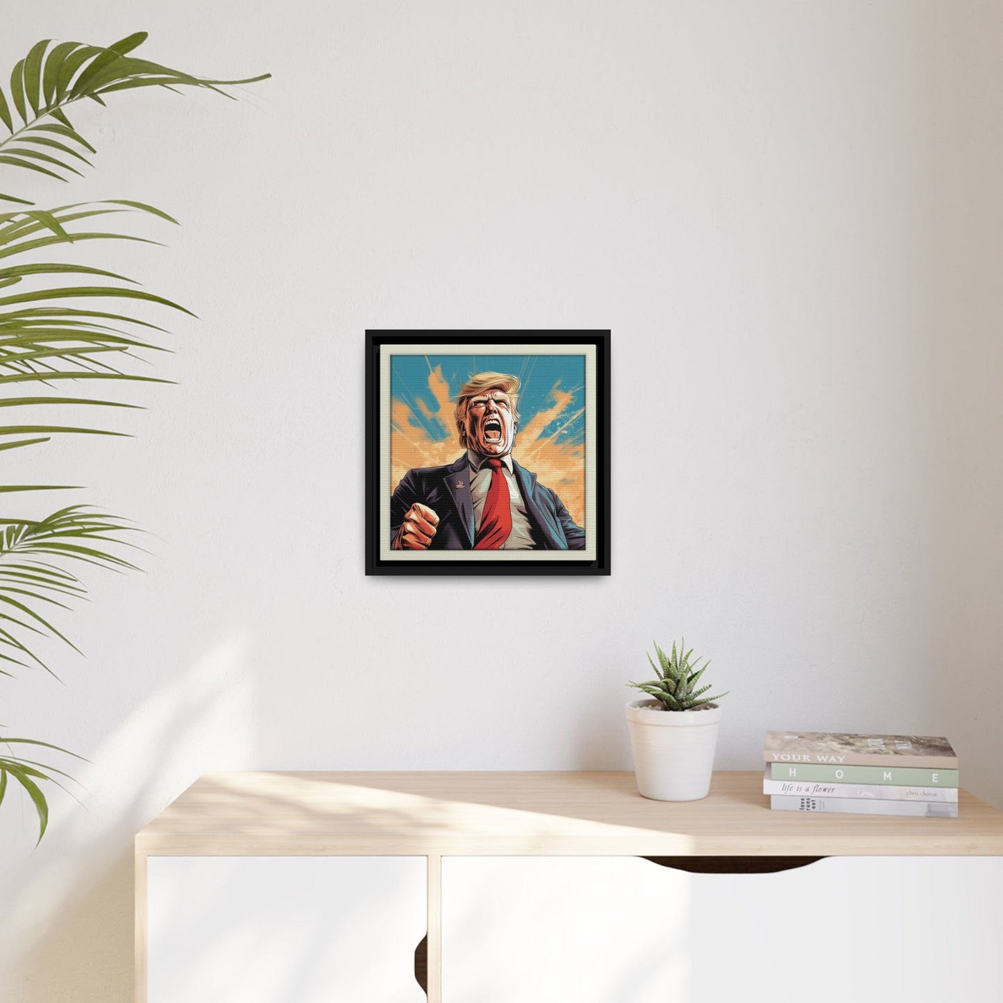 Trump Unleashed Matte Canvas, Black Frame