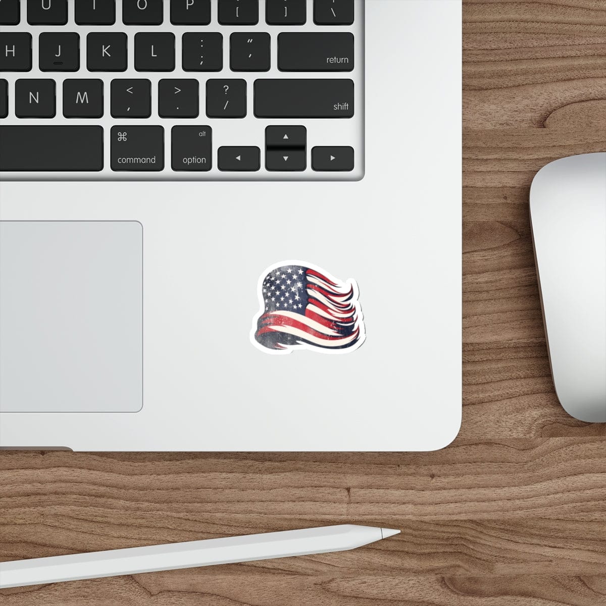 USA American Flag Distressed Vinyl-Cut Stickers - 4 Sizes