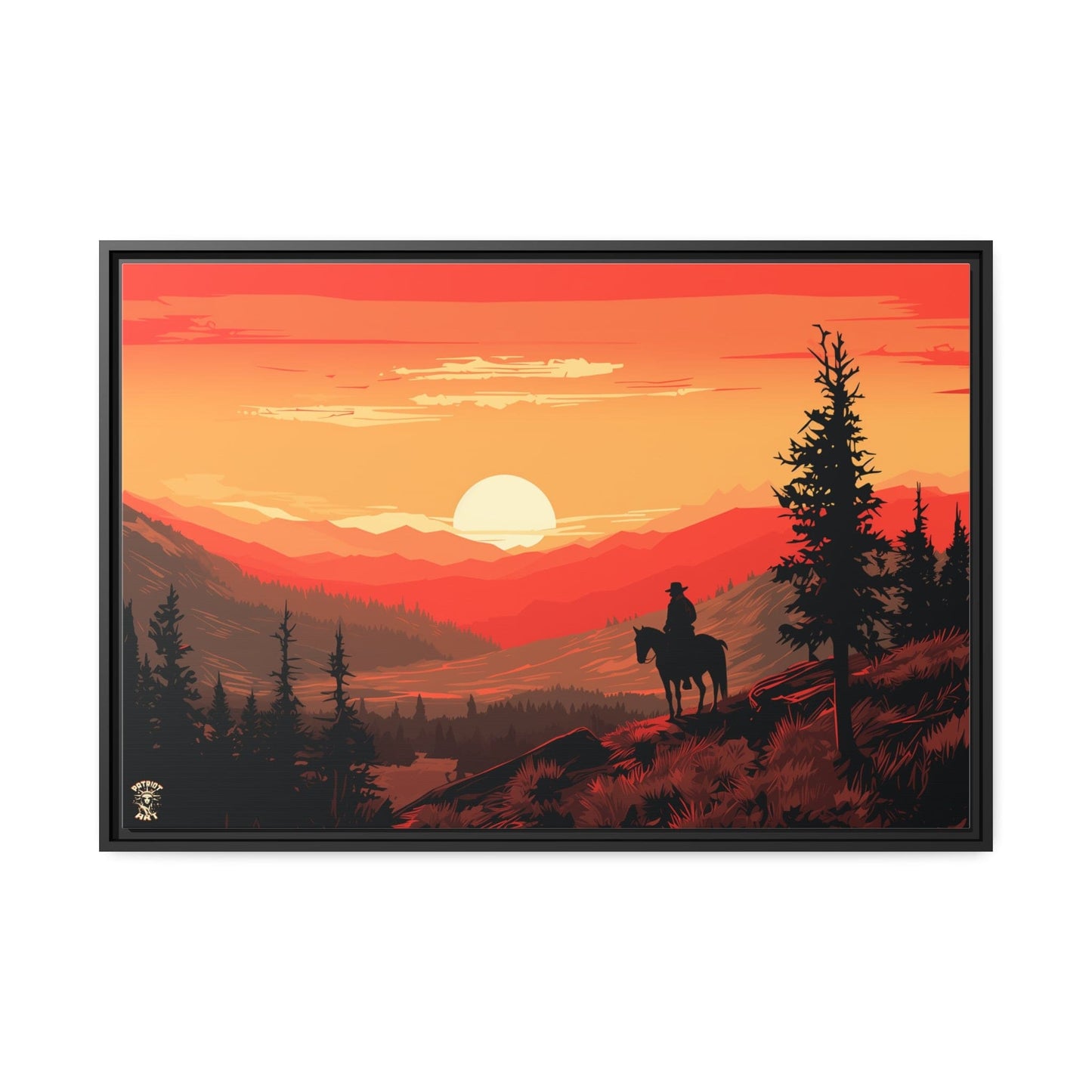 The Lone Ranger Matte Canvas, Black Frame