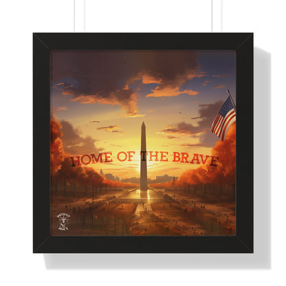 Home of the Brave Framed Poster